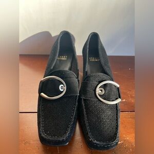 Stuart Weitzman black suede pump